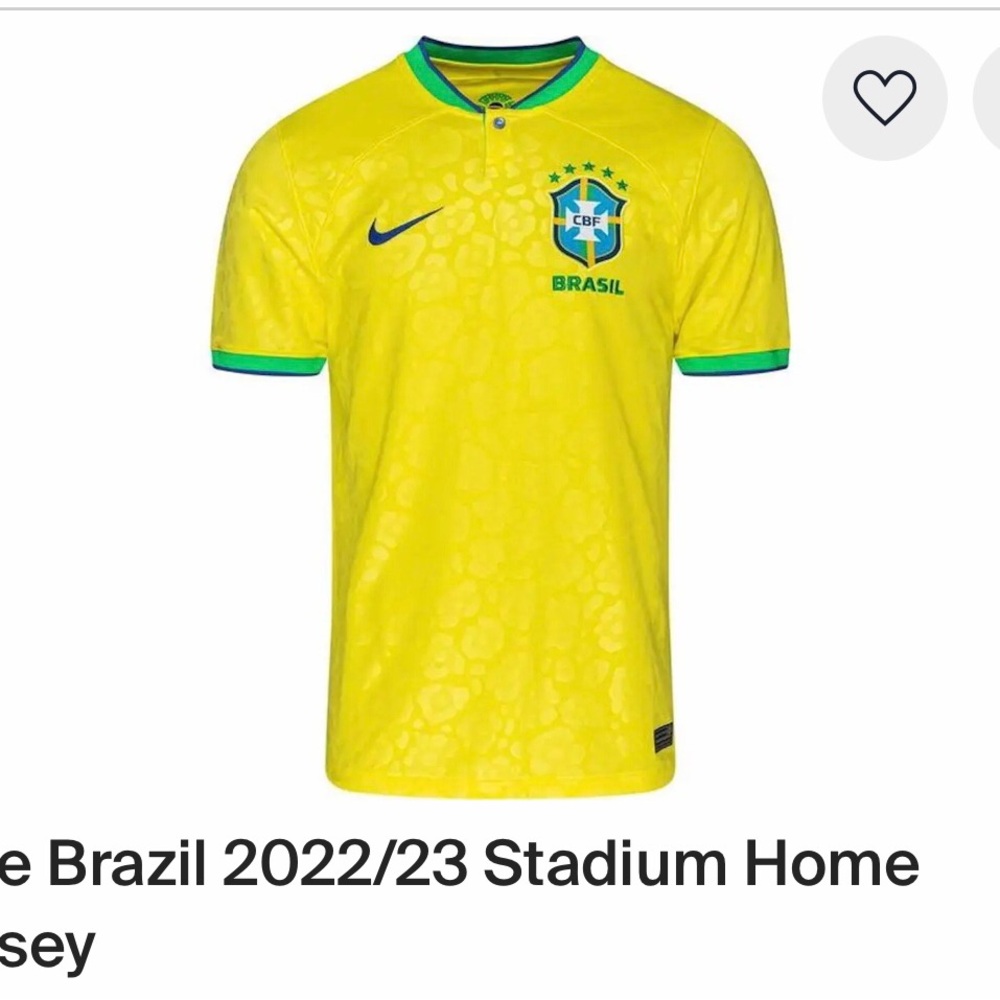Nike Brazil 2022/23 Yellow Soccer Jersey